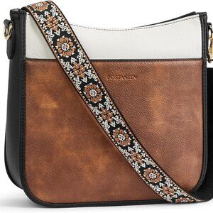 Crossbody Bags for Women Trendy Vegan Leather Hobo Purses Shoulder Handbags With